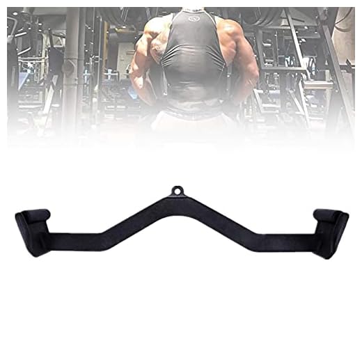 WANGPP LAT dra ner stång handtagsfäste, för kabelmaskin tricep tryck ner stång, hem gym fitness rodd T-bar V-bar remskiva kabel maskinfästen