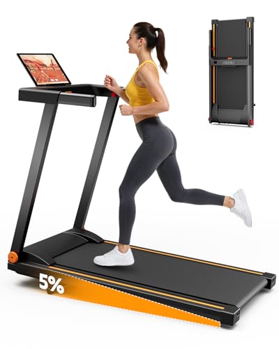 Lacuffy 5% Incline Walking Pad Treadmill, 300LB Capacity