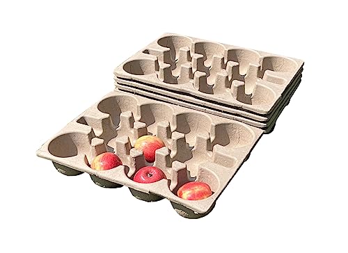 Selections Paper Fibre Cardboard Apple & Fruit Storage Trays (12 holes) - Pack of 5