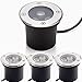 Produktbild Dailyart 3W LED Bodeneinbaustrahler Aussen Rund 4er Set 230V AC IP65 Wasserdicht 270 Lumen bodenstrahler Außen Led Bodenstrahler Aussen Gartenbeleuchtung Lamp (warmweiß)