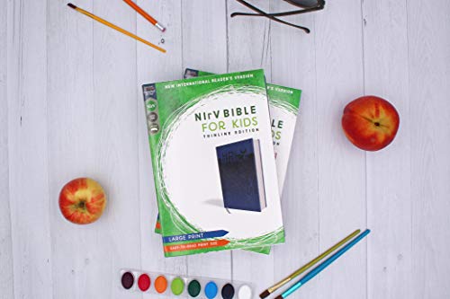 NIrV, Bible for Kids, Large Print, Leathersoft, Blue, Comfort Print: Thinline Edition - Image 4