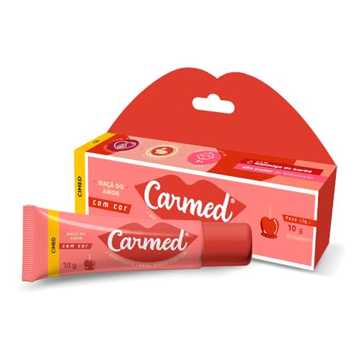 Carmed Maçã do Amor Hidratante Labial com cor 10g