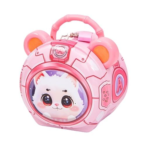 Image of Money Saving Bank with Coin Slot / /Creative Cartoon Design Money Bank / /Plastic Piggy Bank for Boys & Girls (Pack of 1) (Cat)