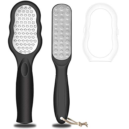 Foot Scraper and Foot Filer for Dead Skin Foot Files Callus Remover Set Foot Rasp File Foot Grater For Dead Skin Pedicure Foot File with Stainless Steel Best For Father's Day Mother's Day Men Women