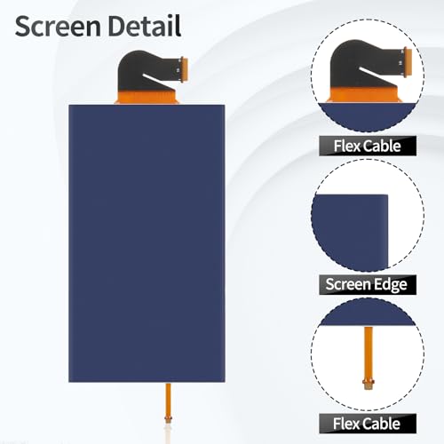 Nintendo Switch Lite スクリーン交換キット Nintendo Switch Lite LCD 交換用 Switch Lite ディスプレイ修理用 ブラック (タッチデジタイザーなし)
