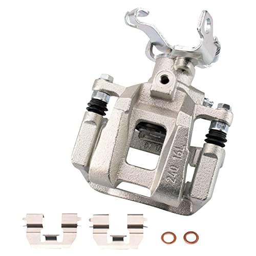 Image of TRQ Front and Rear Brake Caliper Set Zinc Coated Brackets Compatible with 2016-2019 Chevrolet Malibu