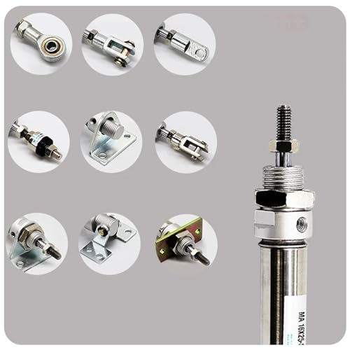 Cylindre pneumatique double action inox aimanté alésage 25mm 450mm