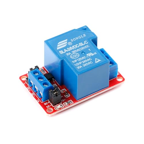 image for JESSINIE 24V 30A Relay Module, 1 Channel, Optocoupler Isolation, High/