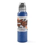World Famous Blue Tattoo Ink, Vegan and Professional Ink, Made in USA, Navy Seals Dark Blue, .5 oz
