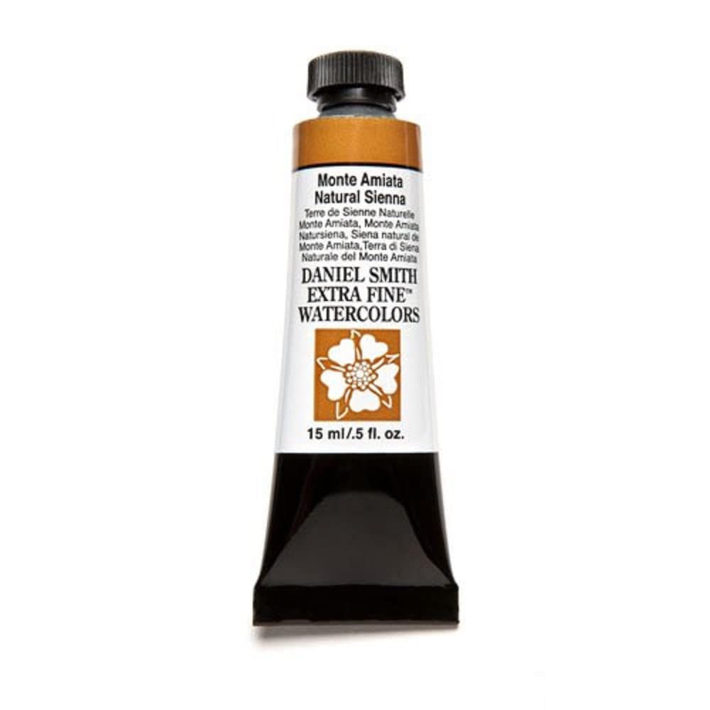 DANIEL SMITH Extra Fine Watercolor 15ml Paint Tube, Monte Amiata Natural Sienna