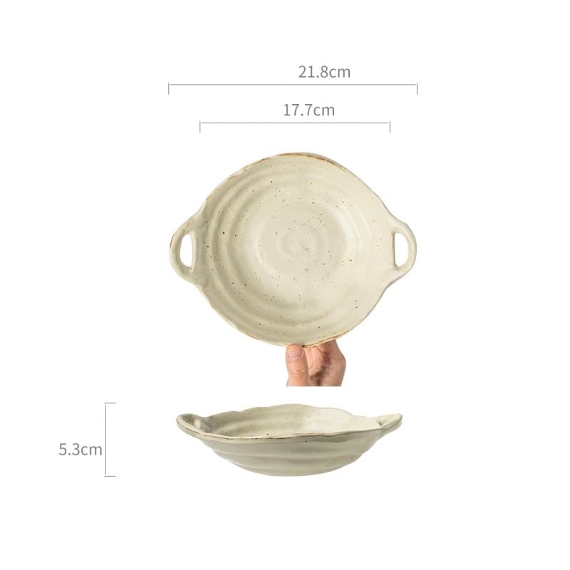 Miski do zupy ceramiczna miska do zupy miska sałatkowa nieregularna miska na owoce chińska miska ramen z uchwytem miski obiadowe