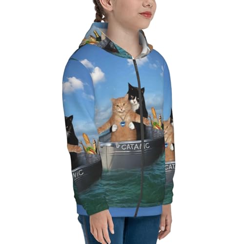 USA Flag Cross Kid Hoodies Boys Zip Up Sweatshirts Girls Pullover with Pocket4