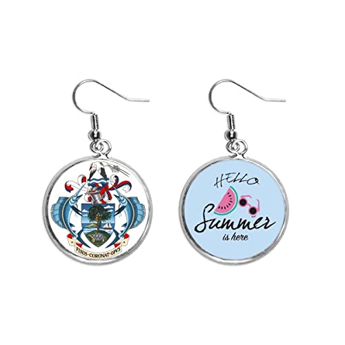 Pendientes de sandía Seychelles accesorio estival para lóbulo de mujer