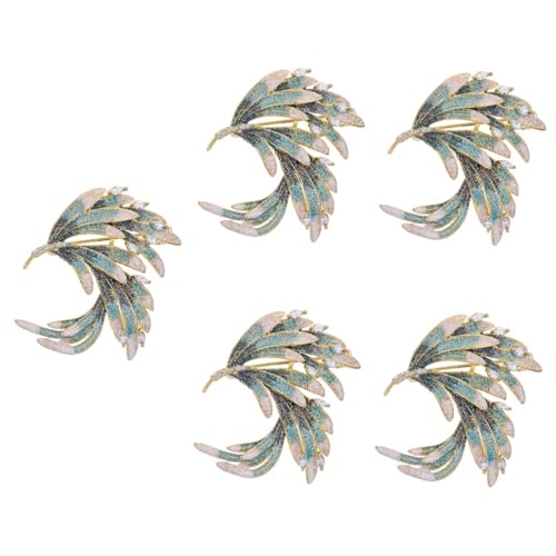 Broche de plume Healvian accessoire de mode pour écharpes et sacs à parfait chic