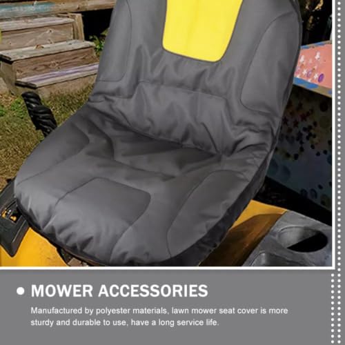 Funda de asiento de poliéster gris de alta densidad para tractores de jardín 8