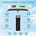Pwkauka Digital Luggage Scale, 110lb Portable Suitcase Weight Scale for Travel with Backlit LCD, 4-Unit Switching, Non-Slip, Luggage Scale for Luggage, Backpacks, Packages (Battery Included)