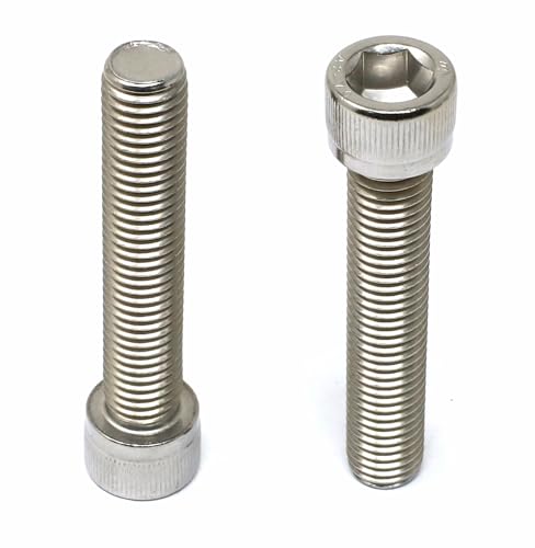 Image of iexcell 2 Pcs M14 x 75mm Thread Pitch 2 mm Stainless Steel 304 Hex Socket Head Cap Screws Bolts Kit