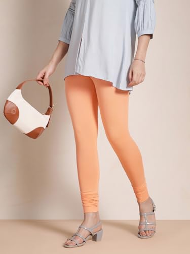Image of TWIN BIRDS Tailored Cut and Classic Fit Super Stretchable Elastane Fabric Churidar Leggings for Women