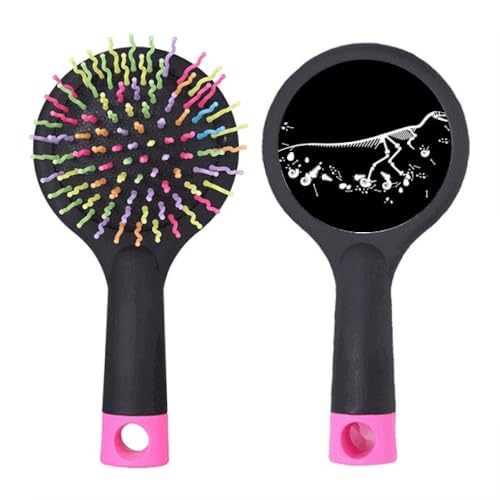 Brosse à cheveux démêlante dinosaure avec base coussin de massage pour salon
