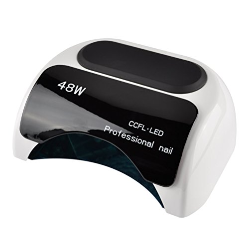 Nail Dryer, 48W CCFL LED Nail Polish Gel Art Tools Mini Portable Professional Salon Quikly Dry UV Nail Curing Lamp with Automatic Sensor Feature UV Gel Nail Polish