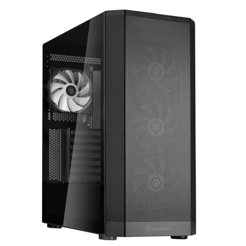 Gabinete SilverStone FARA 514X Negro ATX de torre completa en metal con soporte dual para radiador, ventiladores ARGB y refuerzo para GPU, modelo SST-FA514X-BG miniatura 5
