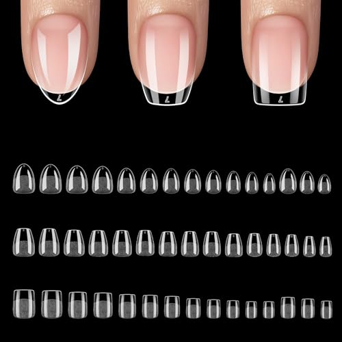 Image of 450 Pcs Extra Short Almond Coffin Square Nail Tips