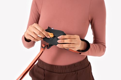 Image of OllyDog Scoop Pick Up | Dog Poop Bag Holder | Lightweight & Water-Resistant Dispenser | Leash Attachment for Hands-Free Carry | Fits Standard Waste Bag Rolls (Raven)