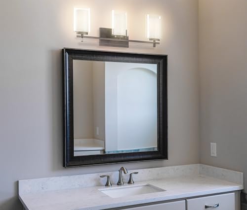 Image of Minka Lavery 6103-172 Parsons Studio Vanity Bath Light, 3-Light, 300 Total Watts, 24-in H x 8.75-in W, Smoked Iron