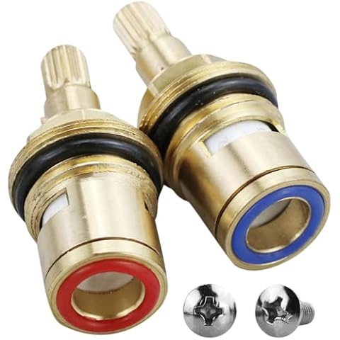 2 Sets Replacement Ceramic Tap Cartridge Kit Cover