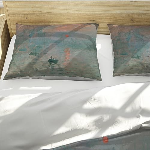 Housse de couette Claude Monet pour un lit design et infroissable - 5