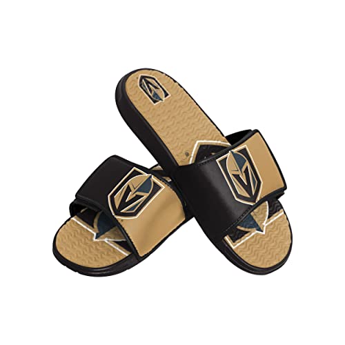 FOCO Vegas Golden Knights NHL Mens Colorblock Big Logo Gel Slides - L by FOCO - Used condition - US$20.79