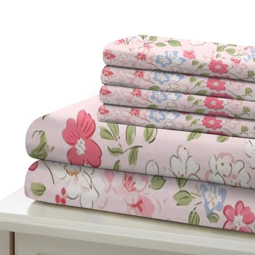 Juego de cama con cremallera y estampado digital 3D floral de microfibra transpirable 7