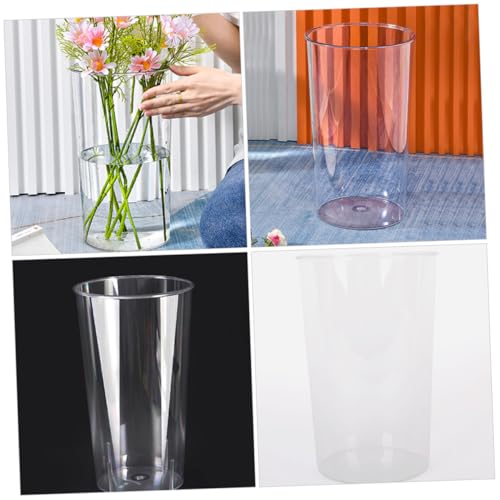 Baluue pot porte-fleurs transparent design rangement PC