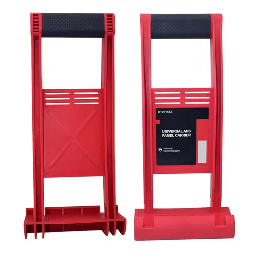 Natudeco 2Pcs Drywall Carrier Tools 80KG Load Bearing Lift and Carry Panel Mover Plastic Panel Carrier Tool for Plywood Glass Board Plasterboard