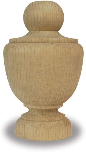 Jumbo Urn Finial (CDJT36) in Cedar (8 PC) by Island Post Cap
