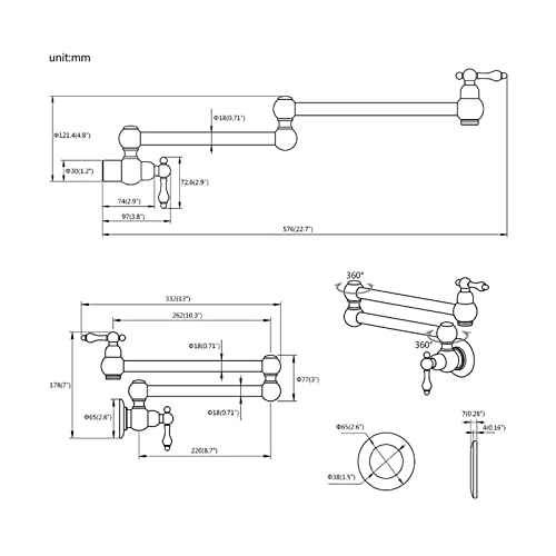 Robinet d'évier froid simple or brossé pour un espace de cuisson optimisé - 5