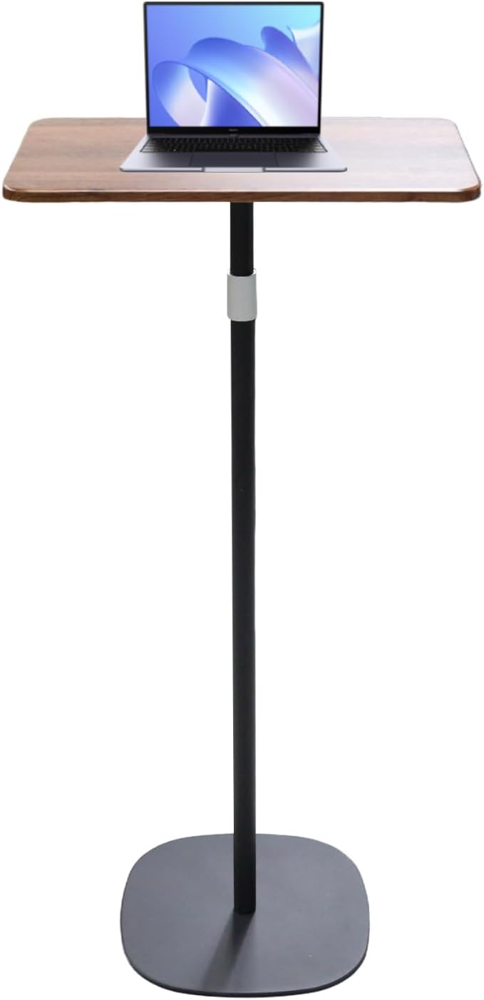 Laptop Stand Desk Portable Laptop Floor Stand Adjustable Height 18.5-47" Projector Floor Stand Bedside Sofa End Table for Home Office Meeting Room