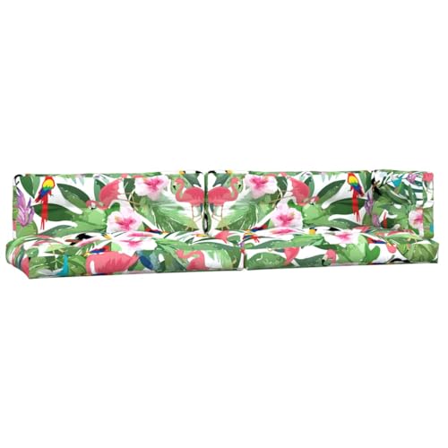 Mokuyary Cojín para palés, 5 unidades, multicolor, tela para terraza, jardín, balcón