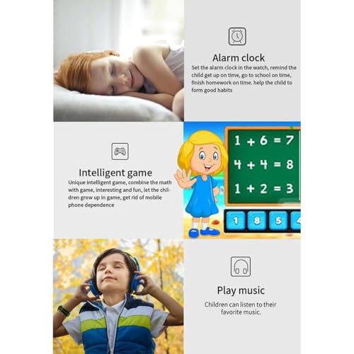 Image of GameSir Q18 Kids Smart Watch 1.44 inch TFT Display 3G / 4G SIM Support, Learning & Gaming Apps, Gift Watch, Waterproof, LBS /GPS Tracking. 2 Way Calling Smartwatch for Boys & Girls (Blue)