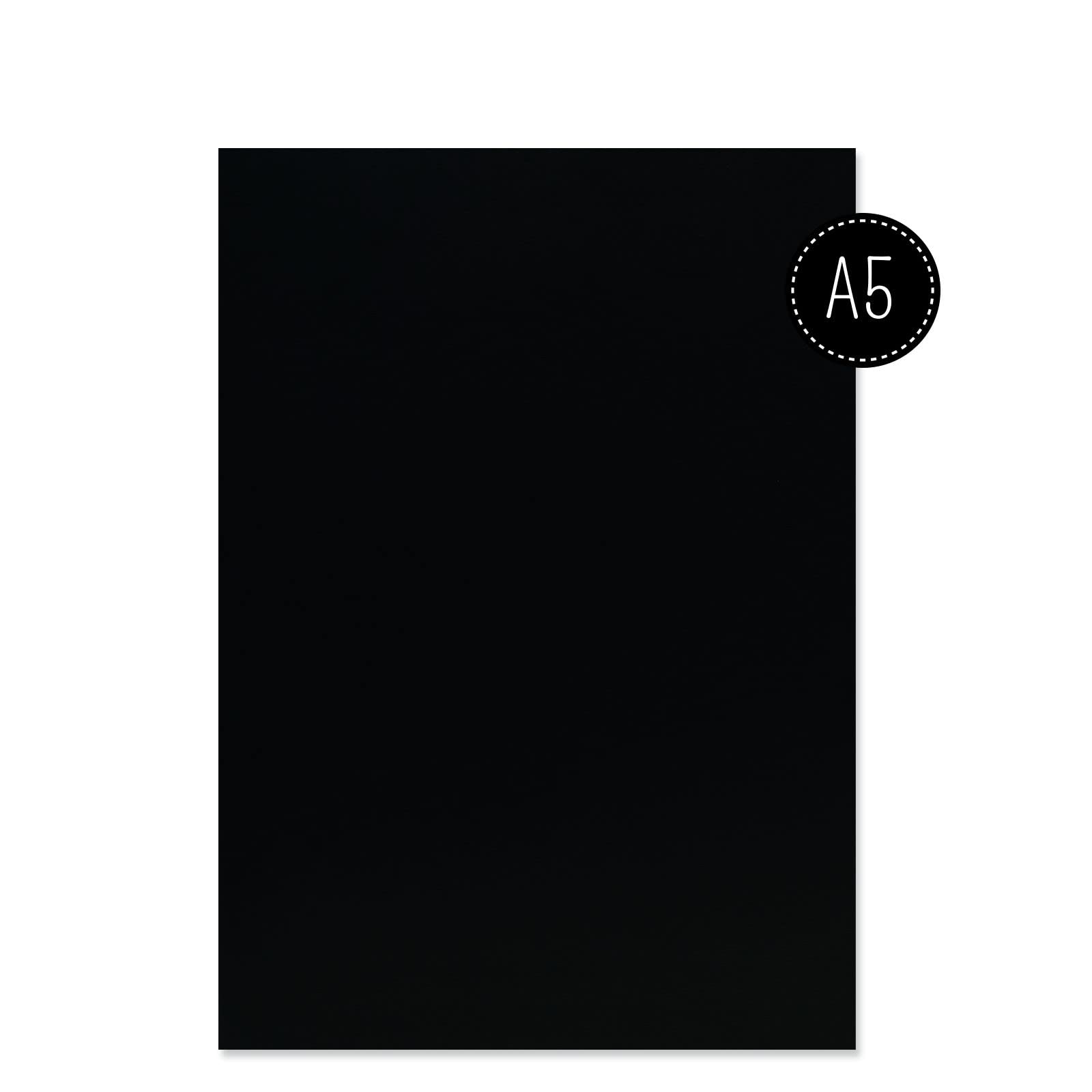Florence zwykły papier akwarelowy - papier akwarelowy do malowania wodą A5 - czarny - blok do rysowania i notatnik do rysowania, papier artystyczny i akwarelowy - 300 g/m2