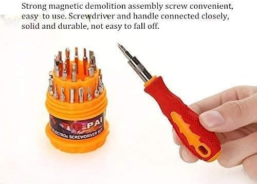 Oblivion Screw Driver Kit – Magnetic 31 in 1 Screwdriver Tool Set, Repairing Tools for Electronics & DIY Home Use – Compact, Portable & Multi-Head Bit Set for DIY Repairs and Maintenance (Pack of 1)