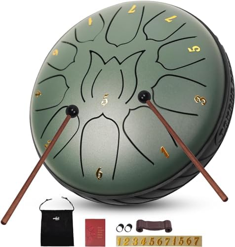 Happybuy Tambour à Langue En Acier à 11 Notes De 30,5 Cm De Diamètre
