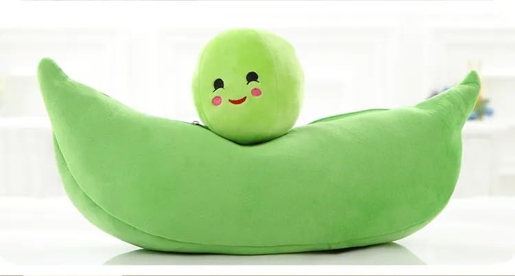 Image of Mutter Plush Soft Toy Pea Kawai Stuffed Vegetable Fruit Plushie Cute Stuff Toys Birthday Gifts for Friends Kids Boys Girls Decorative 25cm