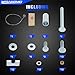 Universal Fifth Wheel Hardware Installtion Kit for Rails and Brackets, Universal 5th Wheel Hardware Replacement Part Replace# 16111