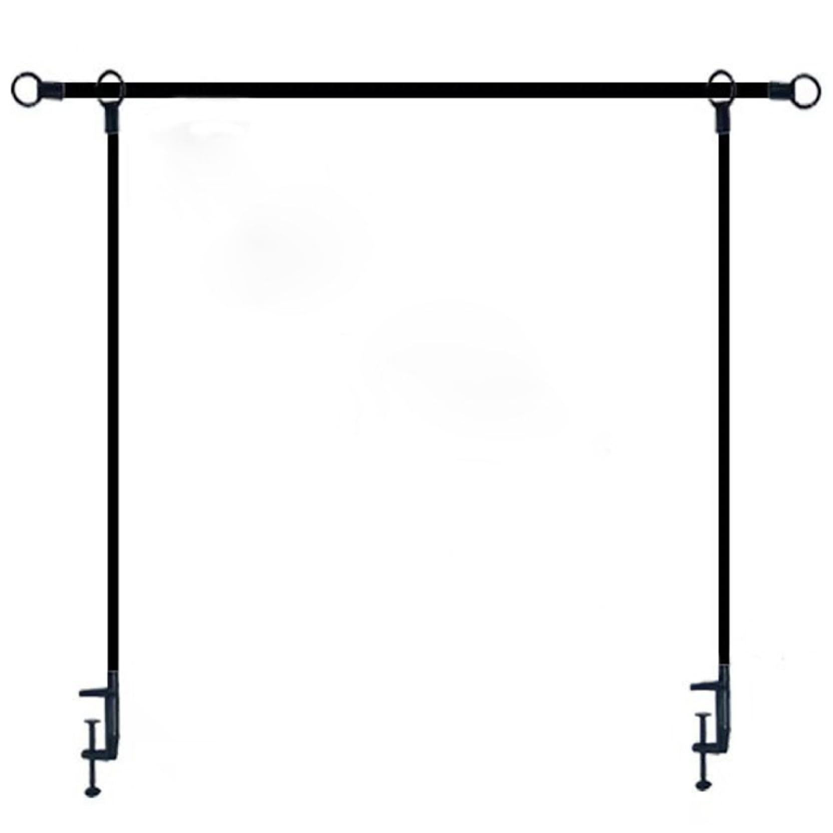 Support de tige de table télescopique en fer robuste avec pinces