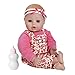 Adora Playtime Baby Flower Vinyl 13" Girl Weighted Washable  Cuddly Snuggle Soft Toy Play Doll Gift Set with Open/Close Eyes for Children 1+ Includes Bottle