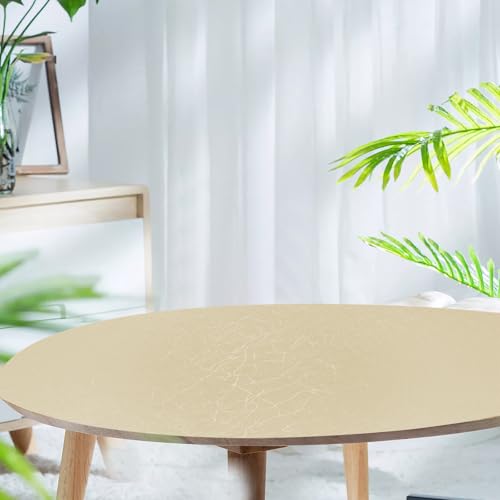 Biyoee Beige Silk Wallpaper Embossed Peel and Stick Wallpaper A Set of 17.7 inch X 1200 inch Textured Self-Adhesive Removable Contact Paper Waterproof Vinyl Roll for Bedroom Cabinet Furniture by Biyoee - Image 7