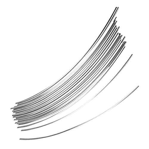 VICASKY 25pcs Guitar Fret Wire Set 2.4mm Half Hard Wire Kit Curved Frets for Electric Bass Guitar