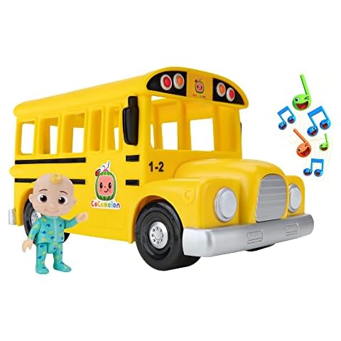 CoComelon CMW0137 Mitsing-Bus mit Musik und JJ Spielfigur, offizielle deutsche Sprachversion, für Kinder ab 2 Jahren, Gelbe Cover