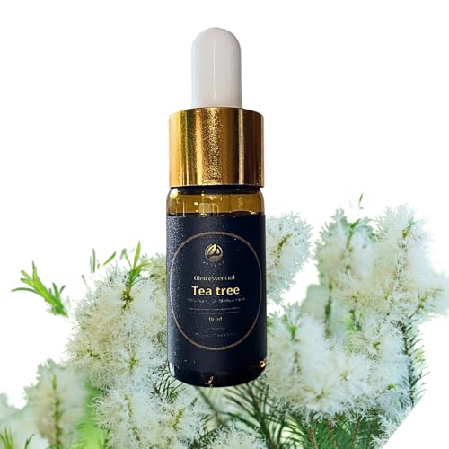 Aceite Esencial Árbol del Té (Tea Tree) 100% Puro PREMIUM – Cura Heridas y Acné Natural – Antifúngico y Antioxidante – Melaleuca Alternifolia – Bislop Portugal – 10 ml